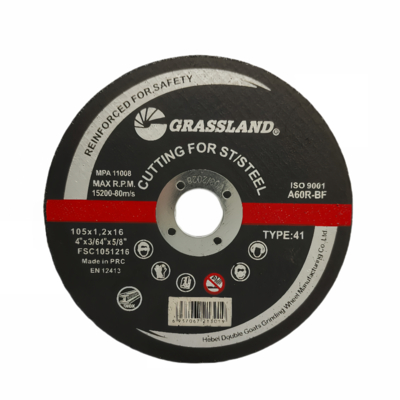 4" 105mm X1.2 mm X 16mm Stainless Steel Cutting Discs Angle Grinder Using aluminium oxide abrasive gritEN 12413