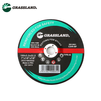 Resin Stone Cutting Discs 180mm Diameter 3.2mm Thickness 22.2mm Hole Size Compatible with High Speed Angle Grinders