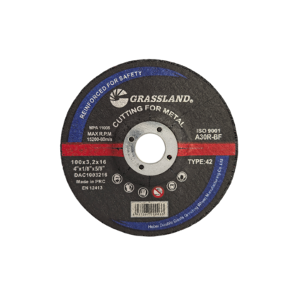 4" 100mm X 3.2mm X 16mm Stainless Steel Cutting Discs Angle Grinder Using aluminium oxide abrasive gritEN 12413