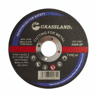 115 X 1 X 22.2 MM Metal Grinding Discs with Multilevel Glass Fiber Mesh and Resin Bonded Material