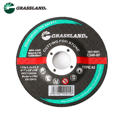 Stone Cutting Discs 115mm Diameter Resin Bonded with Reinforced Fiberglass for Precise Vibration Free Cutting Applications