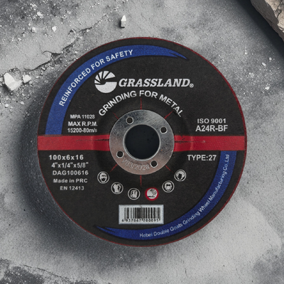 GRASSLAND 4 Metal Grinding wheel 100 X 1.0 for Contaminant-Free Grinding of Metal