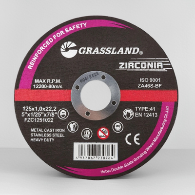Zirconia Abrasive Cutting Disc 125mm 5 Inch Resin Bonded Thin Cutting Wheel for Angle Grinder High Speed Steel Cutting Tool
