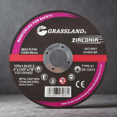Zirconia Abrasive Cutting Disc 125mm 5 Inch Resin Bonded Thin Cutting Wheel for Angle Grinder High Speed Steel Cutting Tool