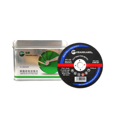 3 inch Metal Grinding Discs for Straight and Chip-Free Cuts 75mm x 1.6mm x 9mm Continuous Wheel Blade Tough Aluminum Oxide Abrasive 80 m/s