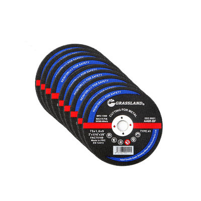 3 inch Metal Grinding Discs for Straight and Chip-Free Cuts 75mm x 1.6mm x 9mm Continuous Wheel Blade Tough Aluminum Oxide Abrasive 80 m/s