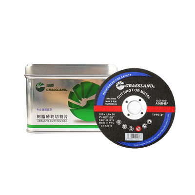 4 inch Metal Grinding Discs for Straight and Chip-Free Cuts 100mm x 1mm x 16mm Continuous Wheel Blade Tough Aluminum Oxide Abrasive 80 m/s