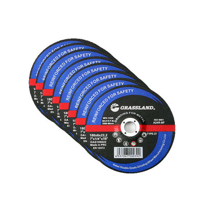 7 " x 1/4 " x 7/8 " Metal Grinding Discs with Monocrystalline Fused Alumina Abrasive for Fast and Clean Cuts