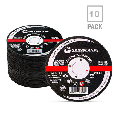 GRASSLAND 4.5 "Metal Cutting Discs 115mm X 1.0mm X 22.2mm for Contaminant-Free Cutting of Stainless Steel