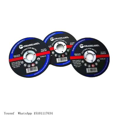 115 X 1 X 22.2 MM Metal Grinding Discs with Multilevel Glass Fiber Mesh and Resin Bonded Material